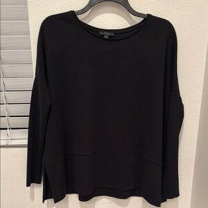 COS Black Boxy Long Sleeve Sweatshirt